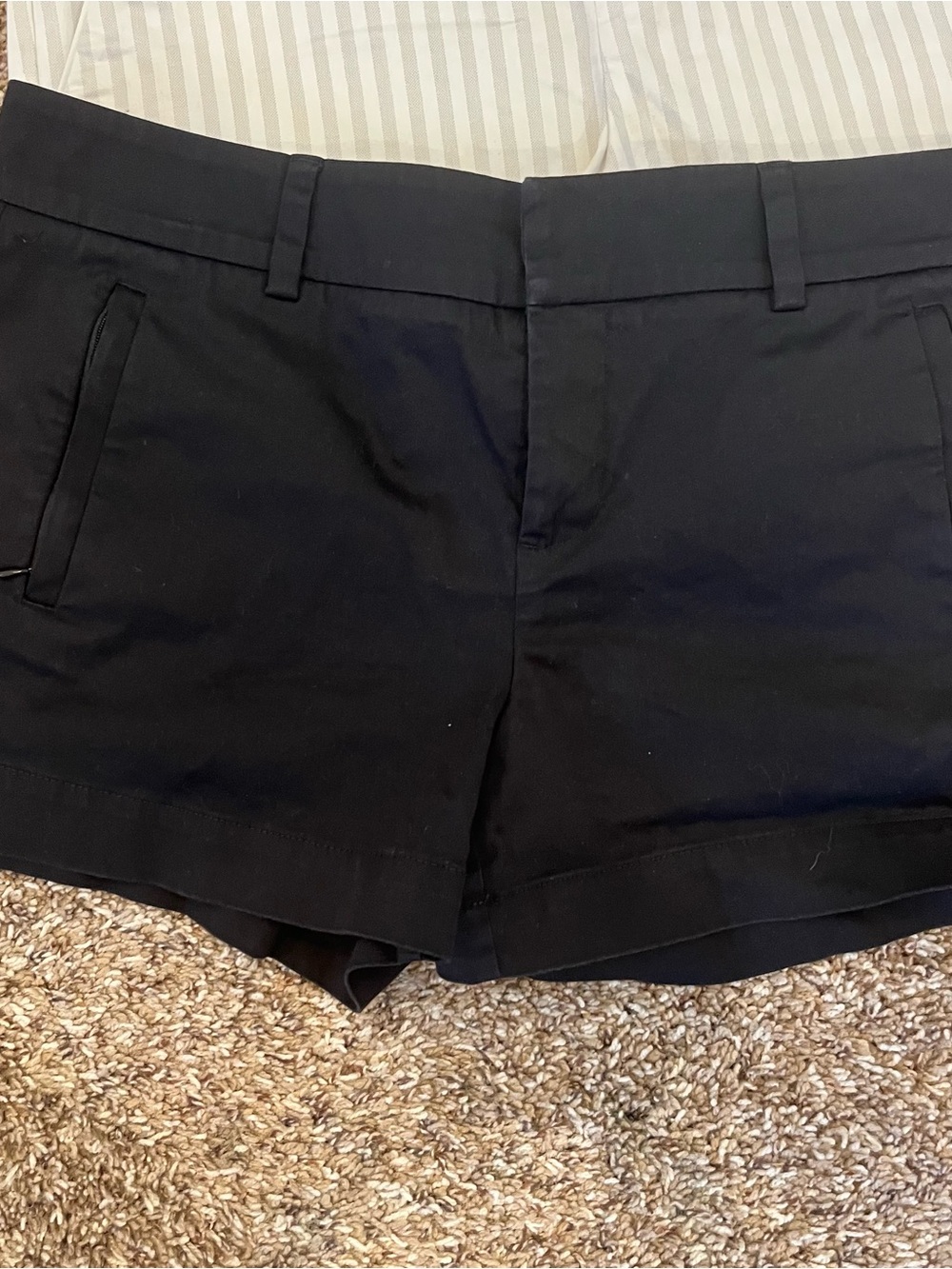Calvin Klein Shorts Bundle Womens Size 8 Black Cotton Stripes Dressy Preppy - Picture 2 of 13